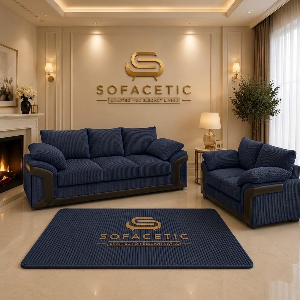 Dino Jumbo Cord Modern Sofa Set