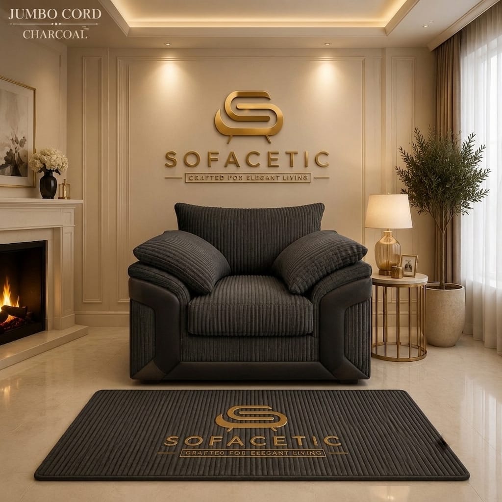Dino Jumbo Cord Modern Sofa Set