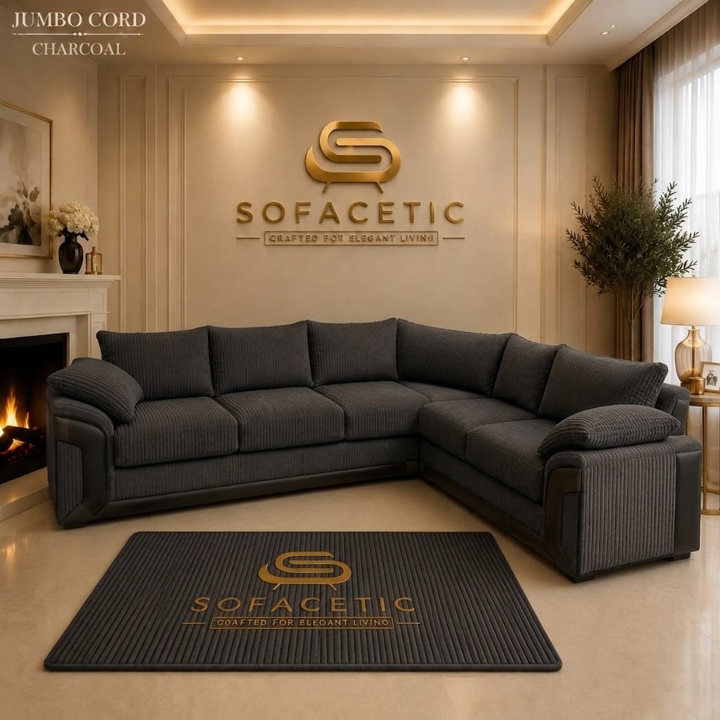 Dino Jumbo Cord Modern Sofa Set