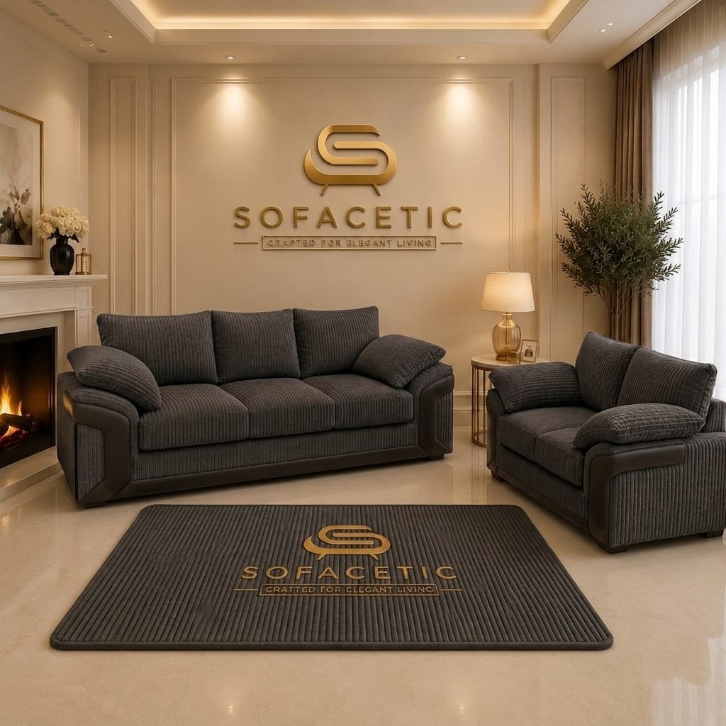 Dino Jumbo Cord Modern Sofa Set
