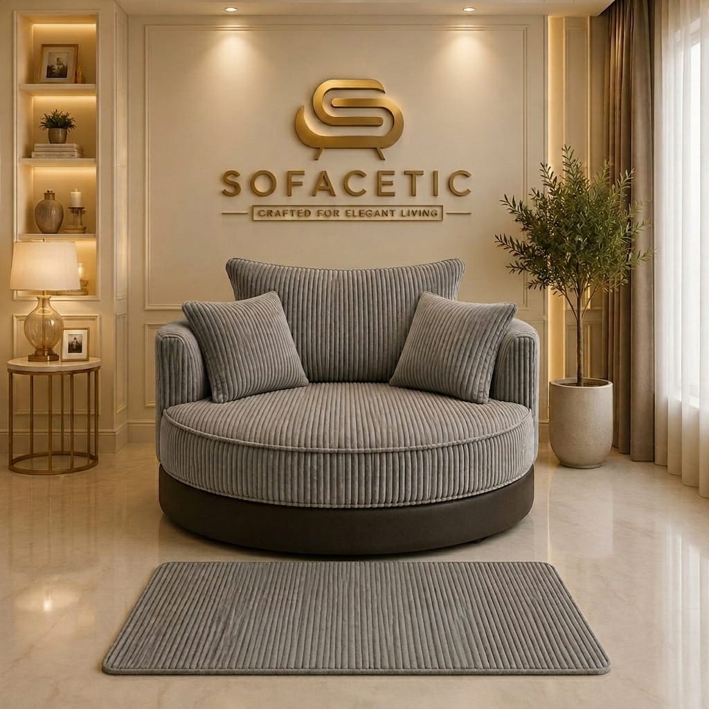 Dino Jumbo Cord Modern Sofa Set