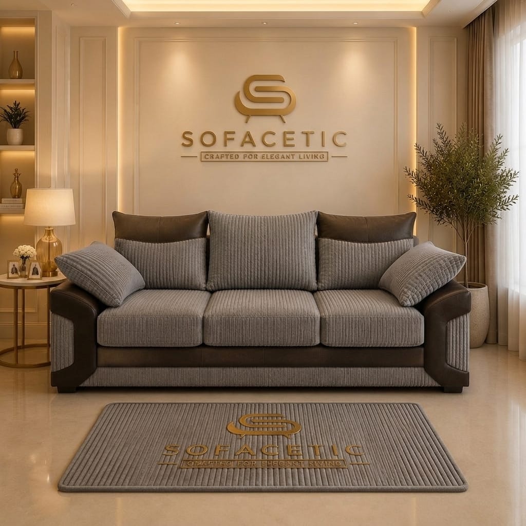 Dino Jumbo Cord Modern Sofa Set