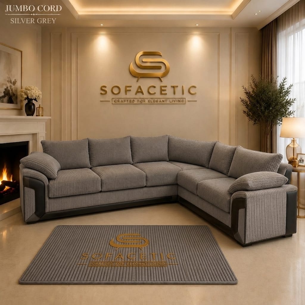 Dino Jumbo Cord Modern Sofa Set