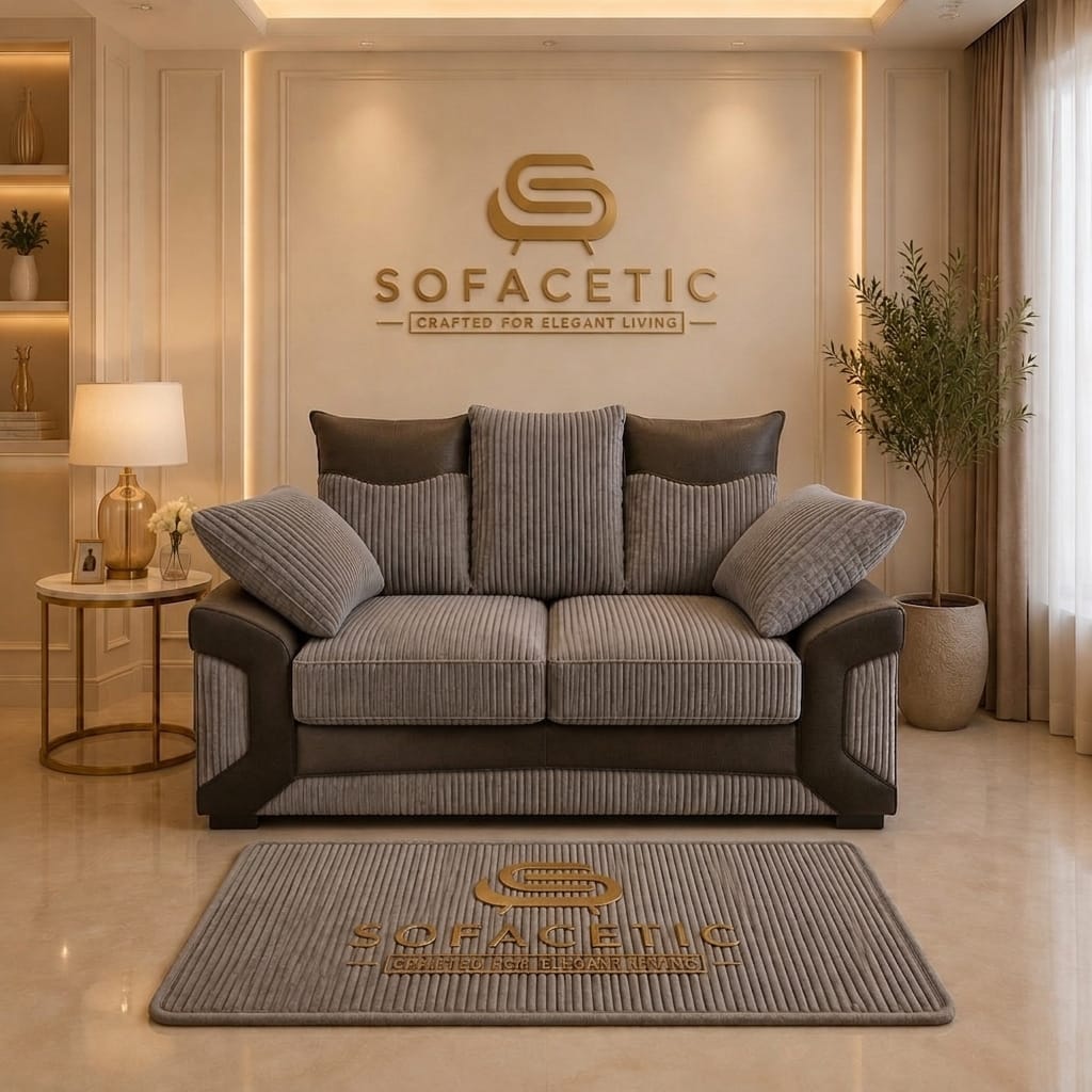 Dino Jumbo Cord Modern Sofa Set