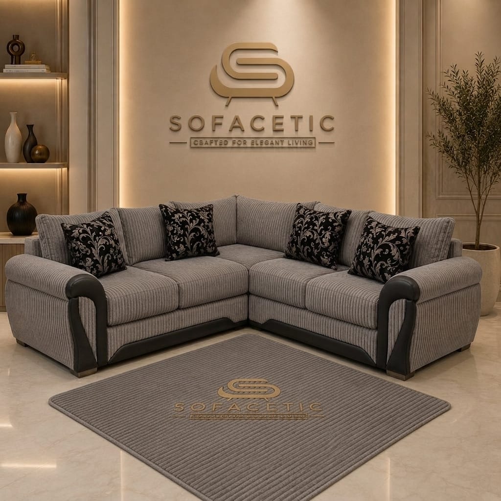 Shanon Jumbo Cord Fabric Stylish Sofa Set