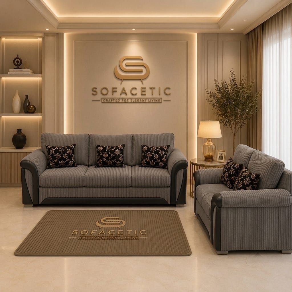 Shanon Jumbo Cord Fabric Stylish Sofa Set