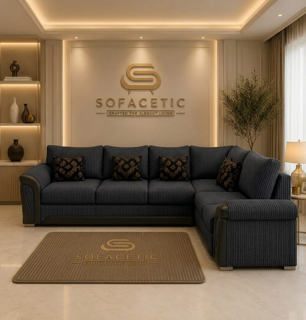 Shanon Jumbo Cord Fabric Stylish Sofa Set