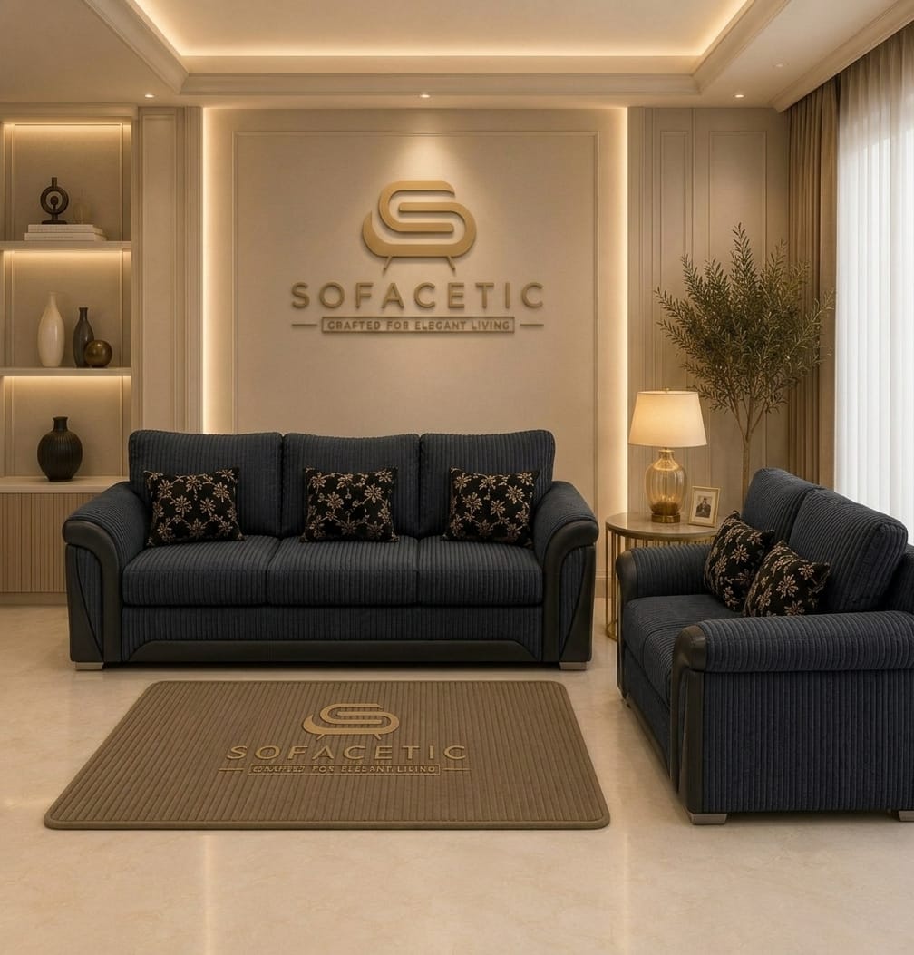 Shanon Jumbo Cord Fabric Stylish Sofa Set