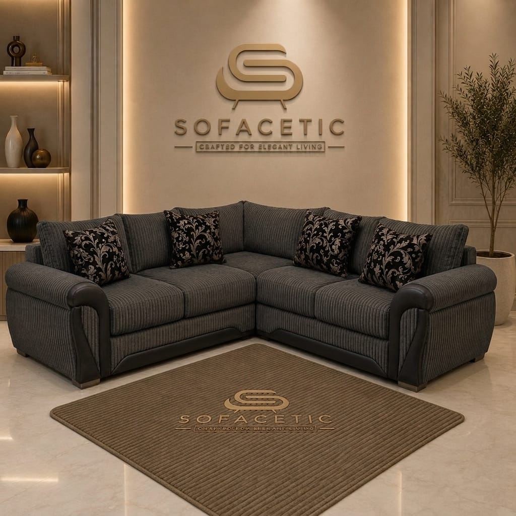 Shanon Jumbo Cord Fabric Stylish Sofa Set