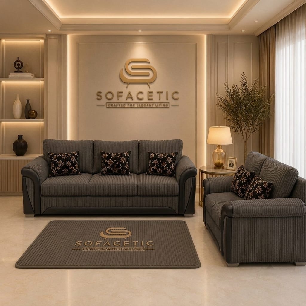 Shanon Jumbo Cord Fabric Stylish Sofa Set