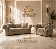 Nicole Plush velvet  Luxury Sofa Set