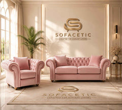 Nicole Plush velvet  Luxury Sofa Set