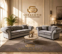 Nicole Plush velvet  Luxury Sofa Set