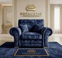 Brixa Crush Velvet Fabric Modern Sofa Set