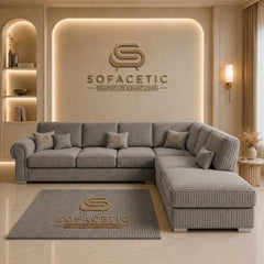 Brixa Jumbo Cord Fabric Modern Sofa Set