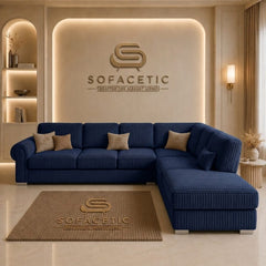 Brixa Jumbo Cord Fabric Modern Sofa Set