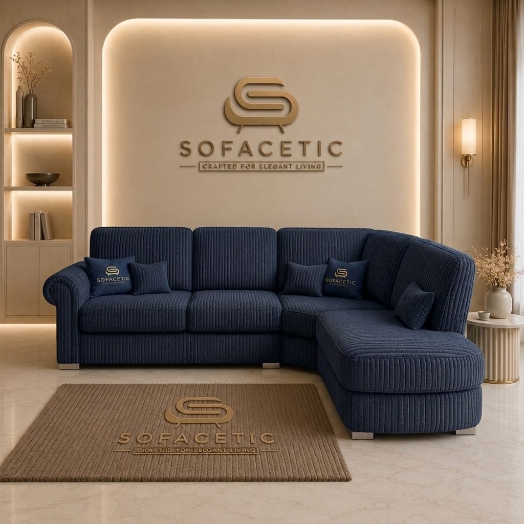 Brixa Jumbo Cord Fabric Modern Sofa Set
