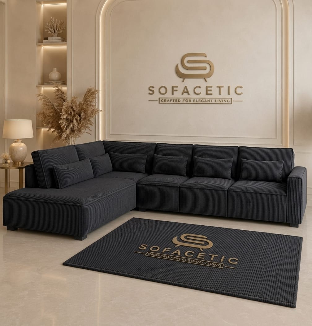 Sleefy Jumbo Cord Comfort Sofa Set