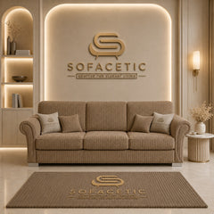 Brixa Jumbo Cord Fabric Modern Sofa Set