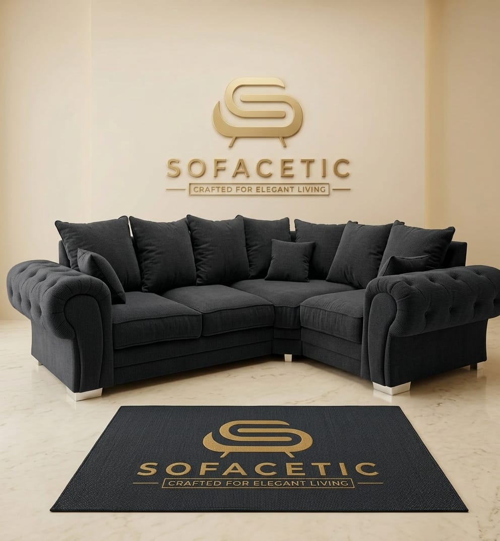 Brixa Chenile Fabric Modern Sofa Set