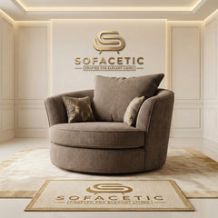 Brixa Chenile Fabric Modern Sofa Set