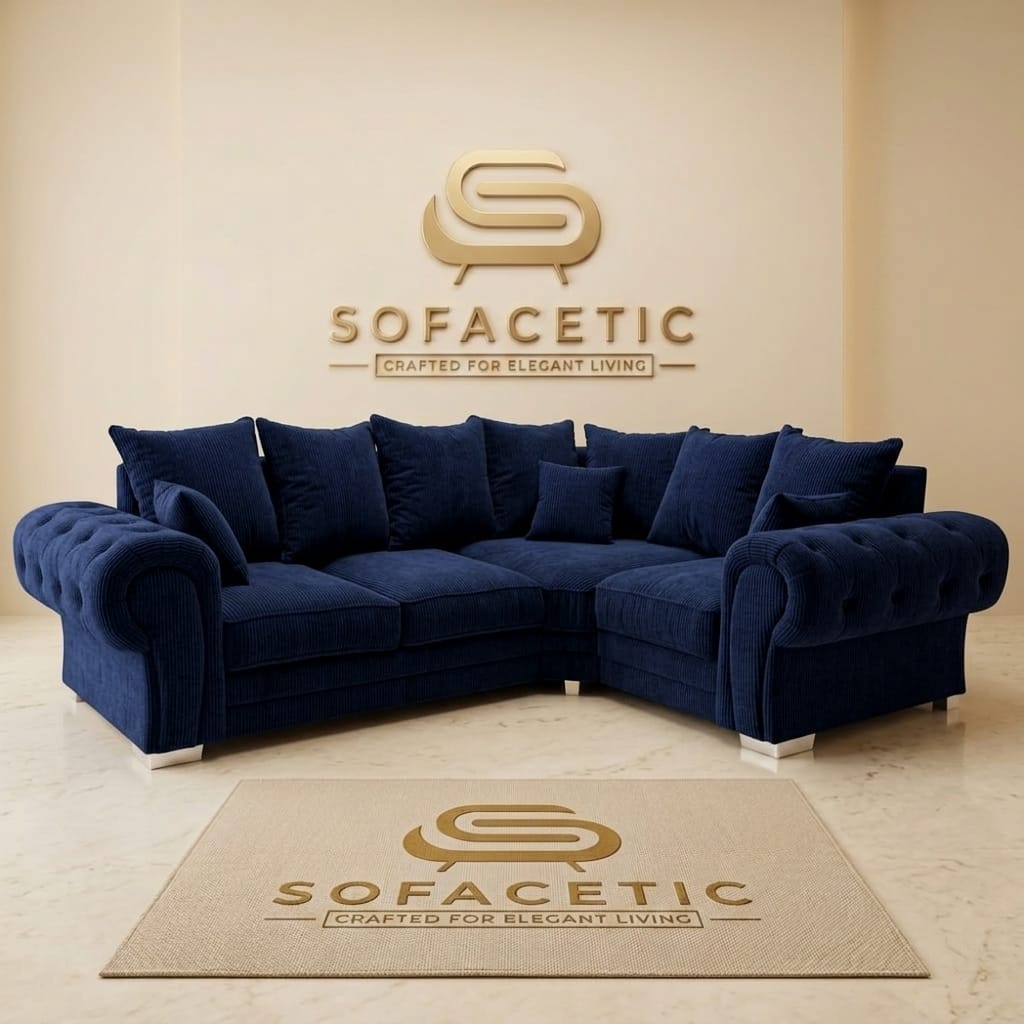 Brixa Chenile Fabric Modern Sofa Set