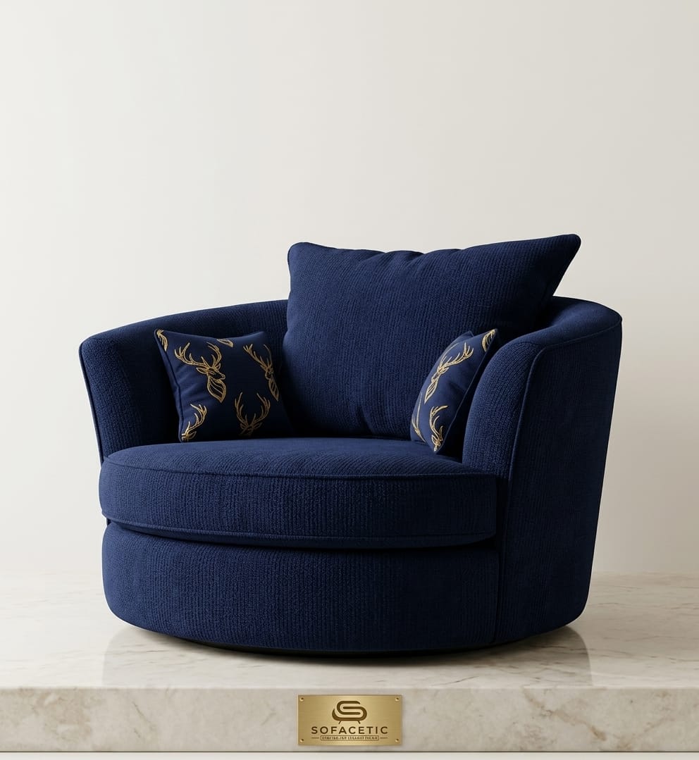 Brixa Chenile Fabric Modern Sofa Set