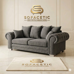 Brixa Chenile Fabric Modern Sofa Set