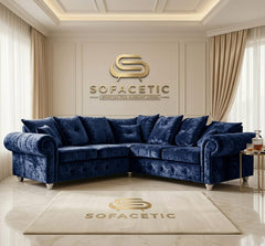 Monzi Crush velvet  Contemporary Sofa Set