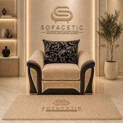 Shanon Plush Velvet Fabric Stylish Sofa Set