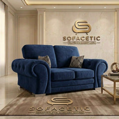 Brixa Plush Velvet Fabric Modern Sofa Set