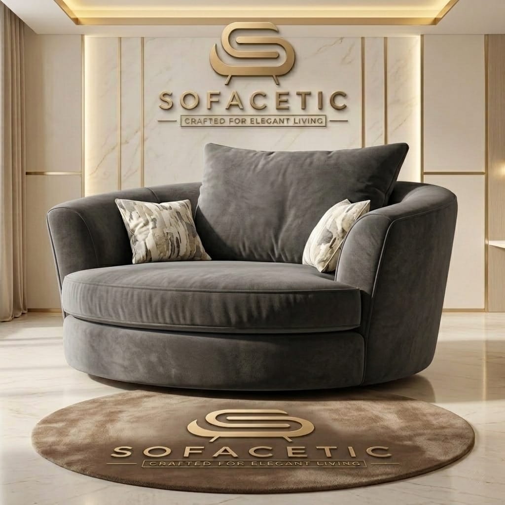 Brixa Plush Velvet Fabric Modern Sofa Set