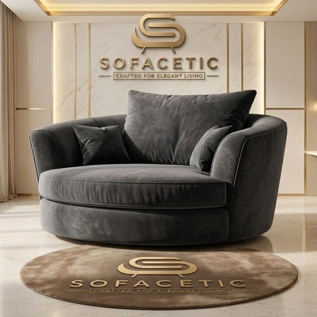 Brixa Plush Velvet Fabric Modern Sofa Set