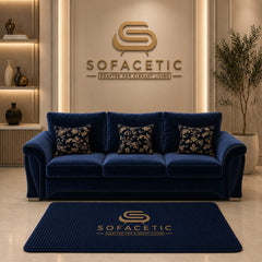 Shanon Plush Velvet Fabric Stylish Sofa Set