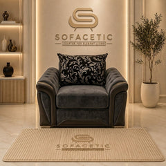 Shanon Plush Velvet Fabric Stylish Sofa Set