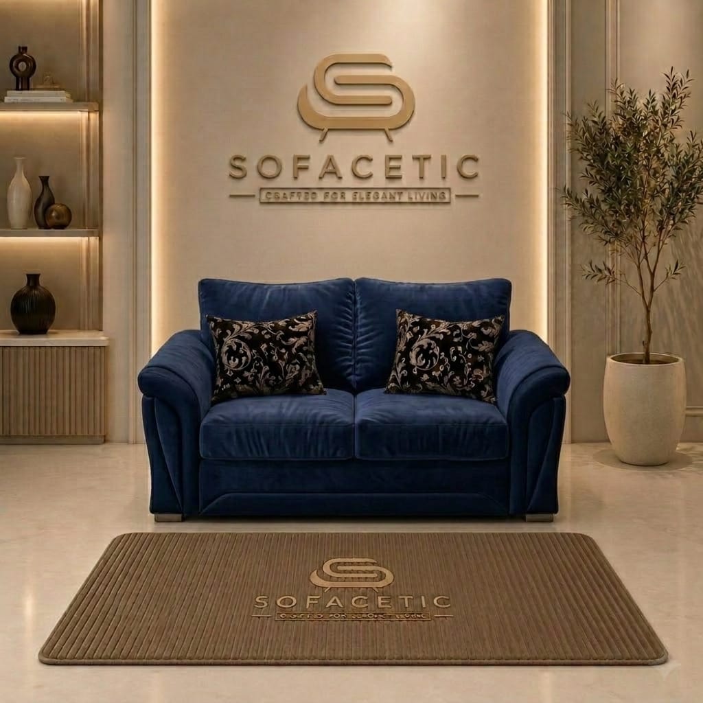 Shanon Plush Velvet Fabric Stylish Sofa Set