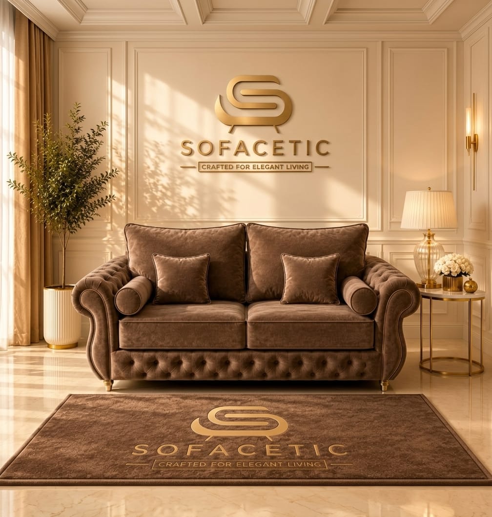 Malibu Plush Velvet Sofa Set