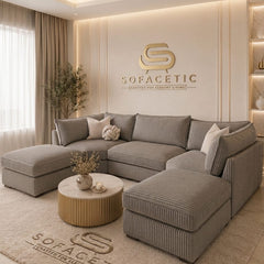 Bishop U Shape jumbo cord Sofa