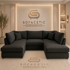 Mini U Shape chenille Sofa