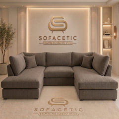 Mini U Shape chenille Sofa