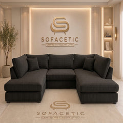Mini U Shape jumbo cord Sofa