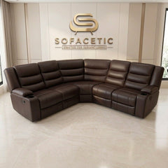 Roma Recliner Sofa Brown Set