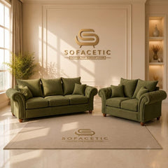 Nicole Plush velvet  Luxury Sofa Set
