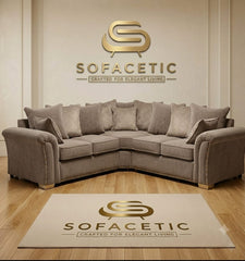 Juxen Chenile Designer Sofa Set