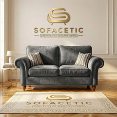 Juxen Plush Velvet Designer Sofa Set