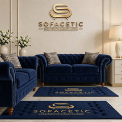Tanzo Plush velvet Luxury Fabric Sofa
