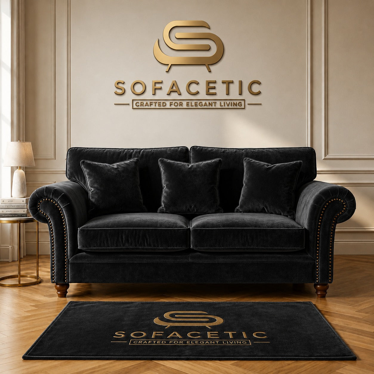 Tanzo Plush velvet Luxury Fabric Sofa