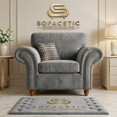 Tanzo Plush velvet Luxury Fabric Sofa