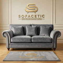 Tanzo Plush velvet Luxury Fabric Sofa
