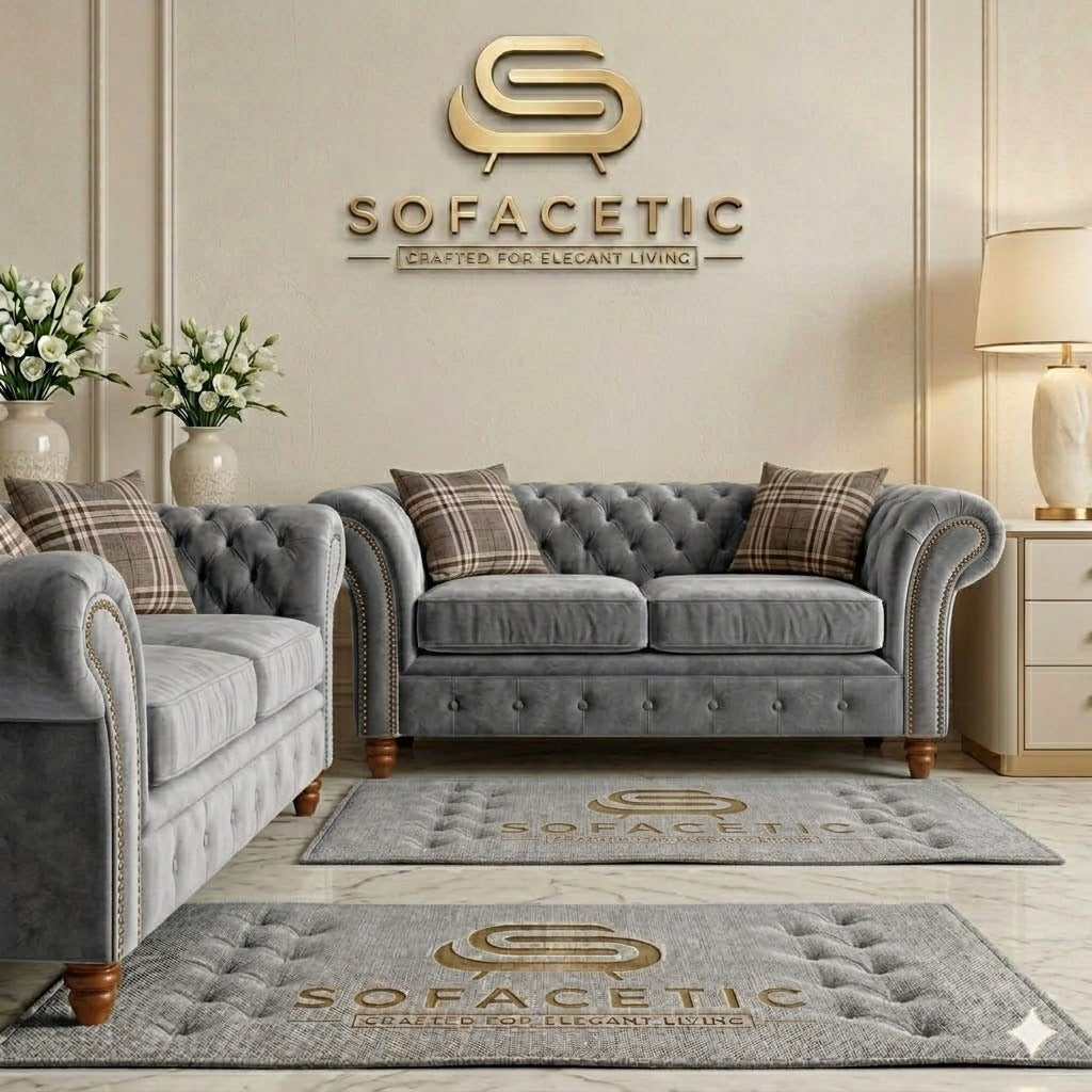 Tanzo Plush velvet Luxury Fabric Sofa